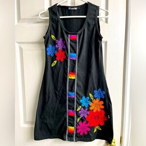 Leopards & Roses sleeveless dress size S